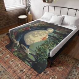 Anime Blanket, Blanket Gift, Gifts, Merch, Cute Gift, Kawaii Kids Blanket, Adult Kawai Blanket - thumbnail 2