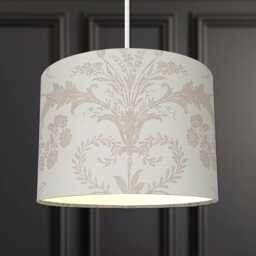 Lampshades in Laura Ashley Josette Truffle Fabric Handmade Various Sizes Free Delivery - thumbnail 3