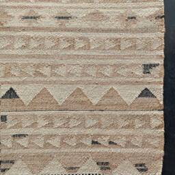 Handwoven Hemp Cotton Kilim Runner Indian Traditional Rug - 2.5x6 Ft - thumbnail 4