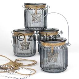 Beautiful Butterfly Tealight Holder, Glass Candle Perfect For Weddings & Parties - thumbnail 1