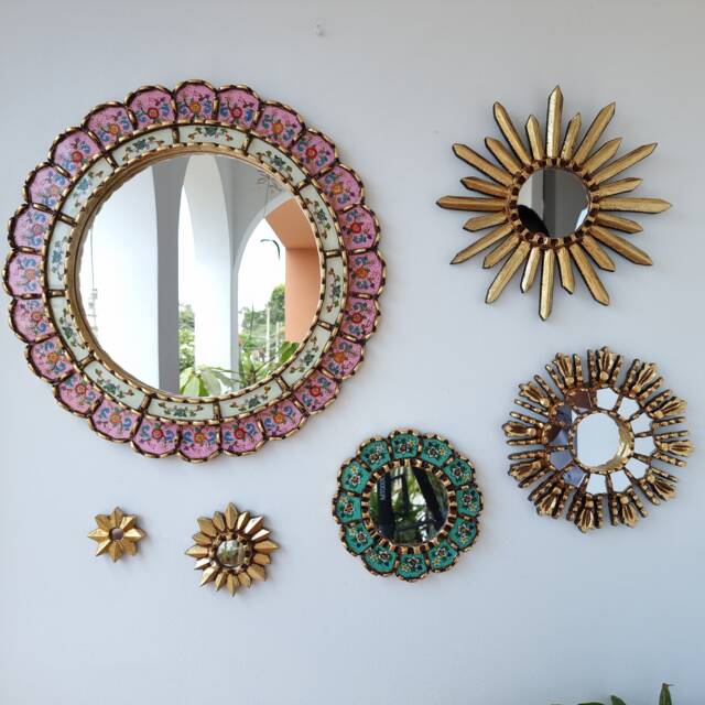 "Peruvian Mirrors ""Pink Happiness" - image 1