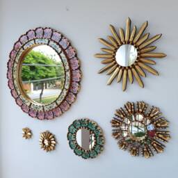 "Peruvian Mirrors ""Pink Happiness" - thumbnail 2