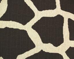 New 18x18 Inch Designer Handmade Pillow Case in Giraffe Dark Drown On Natural Colored Textured Fabric - thumbnail 2