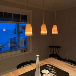 Path Light, Porcelain Bell, Hanging Lamp - thumbnail 4