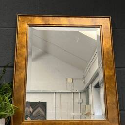 Handmade Wall Mirror Handcrafted Mirror Gold Contemporary Design Solid Wood Various Sizes Available - thumbnail 2