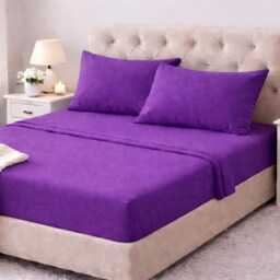 Flat Cosy Thermal Flannelette Warm Brushed Cotton Sheet With Pillowcases - thumbnail 4