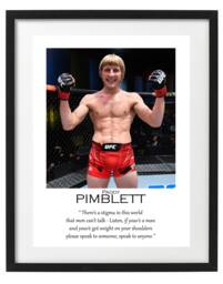 Paddy Pimblett Ufc Inspirational Motivating Quote Poster Print Gift Wall Art - The Baddy A4/A3 A3+ - thumbnail 1