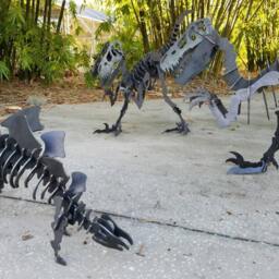 Metal Stegosaurus, Stegosaurus Yard Art, Ready To Ship, Puzzle Sculpture, Jurassic Park Gift, Outdoor Art - thumbnail 3