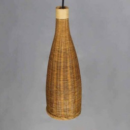 "Bottle Rattan Pendant Light, Hanging Lamp, Ceiling Lights, Lampshade Diameter 5.5"" By Height 15.7" - thumbnail 3