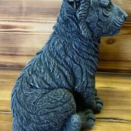Stone Garden Detailed Cute Sitting Tiger Cub Statue Ornament Gift Cat - thumbnail 3