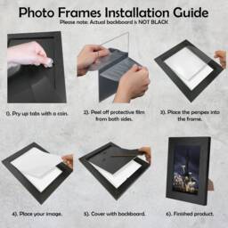 A1 A2 A3 A4 A5 Picture Frame With Mount, Colourful Room Decor Frame, Modern Thin Walnut Poster Frames For Wall Art - thumbnail 4