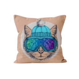 Cute Cat Pillow Cover, Funny Kitten Case, Lover Gift, Living Room Decor, Bedroom Throw Top, Housewarming Gift - thumbnail 3