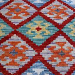 3x10 Ft Handmade Kilim Afghan Rug, Maimana Chubi Runner Stunning Flatweave Oriental Hallway Carpet - thumbnail 2