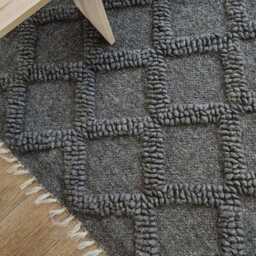 Handmade Scandinavian Abstract Rug, Tufted Washable Area Rugs, Modern Sheep Wool Carpet Runners, Perfect Christmas Gift - thumbnail 2