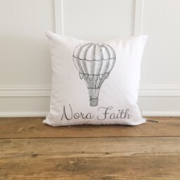 Kids Bedroom Hot Air Balloon Pillow - thumbnail 1
