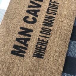 Man Cave Doormat - Funny Welcome Mat For Men Outdoor Rug Garage Bar Shed Gift Him Bachelor Pad Entryway Decor - thumbnail 3