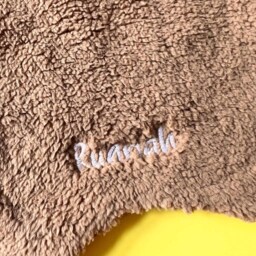 Personalized Animal Washcloth Embroidered Cotton Baby Hand Towel - thumbnail 2