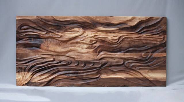 "Large Size Wood Sculpture, Us Delivery Duty Paid, ""Equilibrium" - image 1