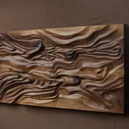 "Large Size Wood Sculpture, Us Delivery Duty Paid, ""Equilibrium" - thumbnail 2