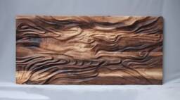 "Large Size Wood Sculpture, Us Delivery Duty Paid, ""Equilibrium"