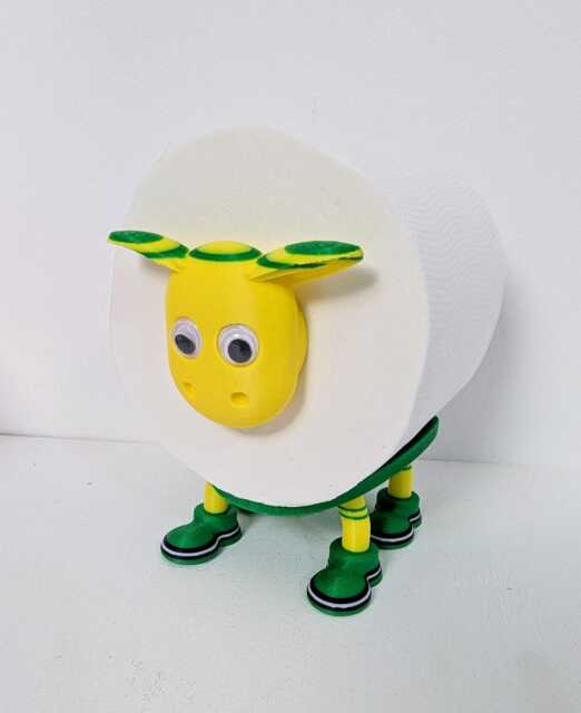 Norwich City Sheep Toilet Roll Holder - Funny Football Gift For Him Or Her, Quirky Bathroom Decor Present , Novelty Canaries Soccer Fan - image 1
