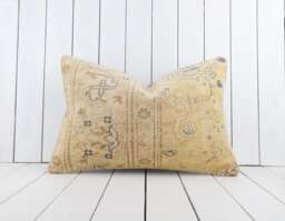 16x24 Vintage Turkish Kilim Pillow Cover Handmade Decorative Cushion - thumbnail 1