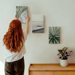 Canvas Wall Art Set Of 3 - Palm Leaves Plant & Wooden Bridge, Green Print, Landscapes Decor - thumbnail 3