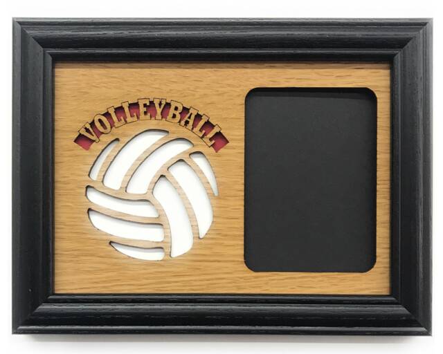 Volleyball Picture Frame - 5x7 Holds 3x4 Photo Player Gift, Parent Or Coach Awards - image 1