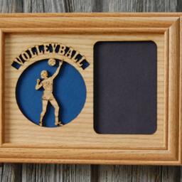 Volleyball Picture Frame - 5x7 Holds 3x4 Photo Player Gift, Parent Or Coach Awards - thumbnail 2