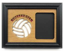Volleyball Picture Frame - 5x7 Holds 3x4 Photo Player Gift, Parent Or Coach Awards - thumbnail 1