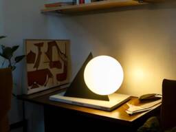 Pyramid Table Lamp Dimmable Modern Bauhaus Design - thumbnail 1