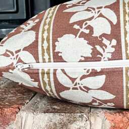 1622. Mirabeau Sienna - Linen/Cotton Cushion Cover - thumbnail 2