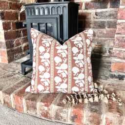 1622. Mirabeau Sienna - Linen/Cotton Cushion Cover - thumbnail 1
