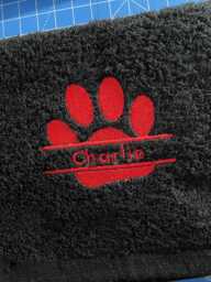 Personalised Pet Name Towel - 500Gsm 100% Cotton