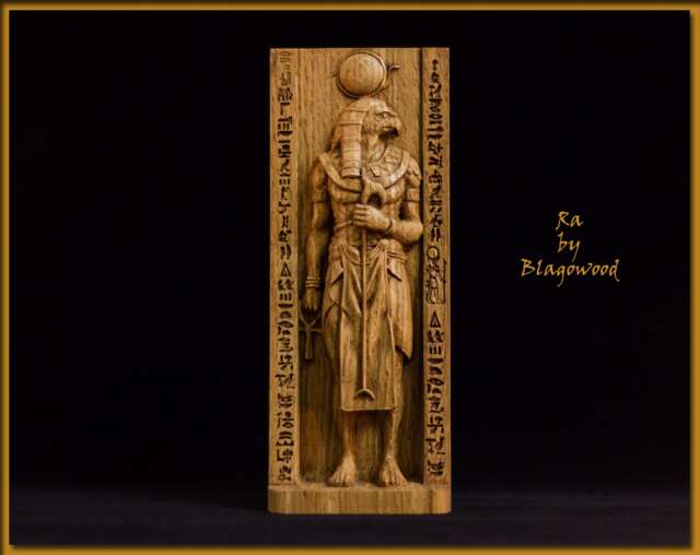 Ra, Egyptian God, God Of Sun, Pagan Gods, Egypt, Mythology, Wicca, Altar, Witches, Kemet, Nubian, Statue - image 1