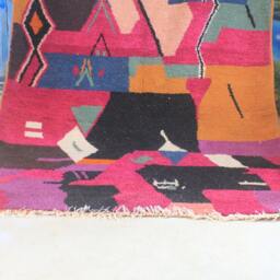 Moroccan Rug , Beni Mrirt Rug, Premium Quality Modern Artwork, Handwoven Large Shaggy - thumbnail 3