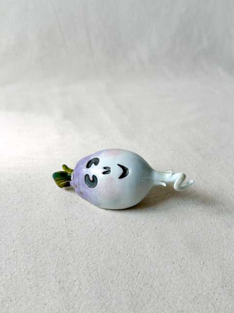 Jack-O'-Lantern, Samhain Lantern, Halloween Turnip, Ceramic Ceramic Luminary, Spooky Season Decor, Lantern, Turnip Lantern - image 1