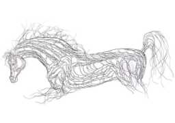"Wire Sculpture ""Cloud Mare" - thumbnail 1