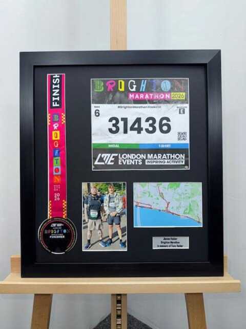 Brighton Medal Frame, Bib Photo Display Large 3D Shadow Box 2026
