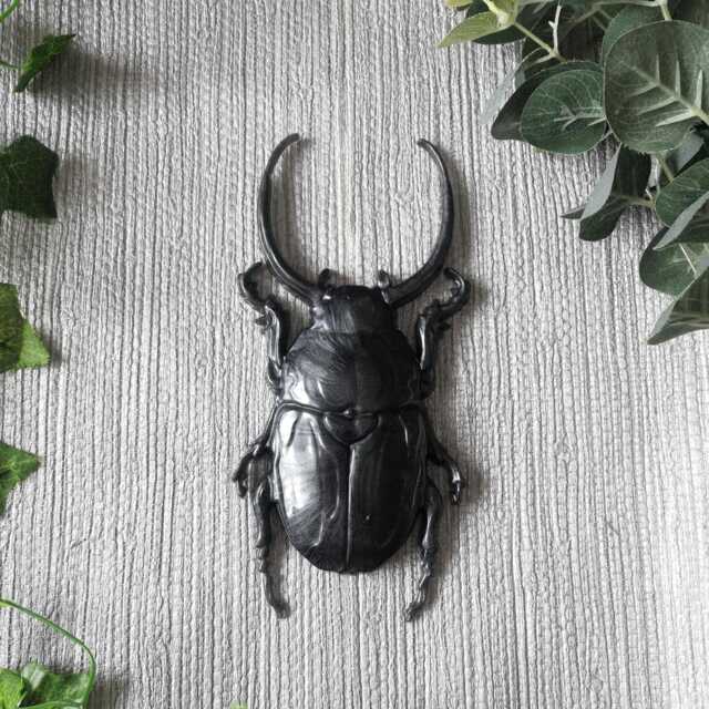 Large Beetle Wall Hanging, Bug Art, Insect Decor, Unusual Gift, Goth Gold Bug, Entomology Gift - image 1