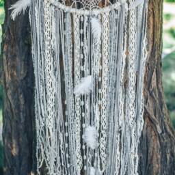 Large Dream Catcher, Crochet Doily, Boho Wall Hanging - thumbnail 4