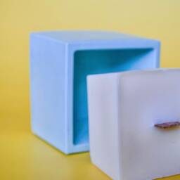 5 Oz Square Soy Wax Candle Refill, Jar Vegan Eco Friendly Scented Candle, Empty Insert Available in Different Scents - thumbnail 3