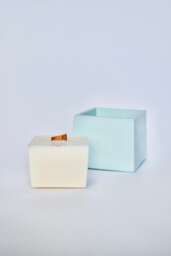 5 Oz Square Soy Wax Candle Refill, Jar Vegan Eco Friendly Scented Candle, Empty Insert Available in Different Scents - thumbnail 1