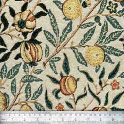 Custom Made Blackout Roman Blinds William Morris Pomegranate Natural