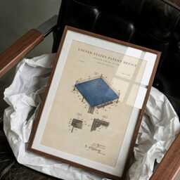 Boxing Ring Patent Art Print Hand Painted Watercolor - thumbnail 2