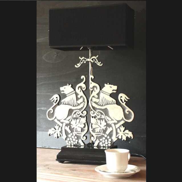 Table Lamp Squirrel, Silver Style Desklamp, Sidetable With Shade, Light Decor, Cosy Living Home Decor - image 1