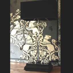 Table Lamp Squirrel, Silver Style Desklamp, Sidetable With Shade, Light Decor, Cosy Living Home Decor - thumbnail 3