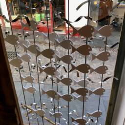 Recycled Sculpture With Fishes - Decoration Animals 3D Printing Minimalist For Restaurants & Coffeshops Home - thumbnail 2