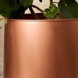 Tamra Copper Floor Planter - Elegant Plant Pot Modern Home D??cor - thumbnail 4