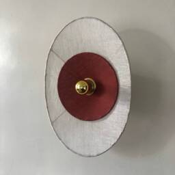 Camafeo Fixed Wall Light in Linen Veil & Washed - Mobile On Request - thumbnail 3